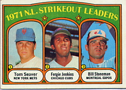 1972 Topps Baseball Cards      095      Tom Seaver/Fergie Jenkins/Bill Stoneman LL